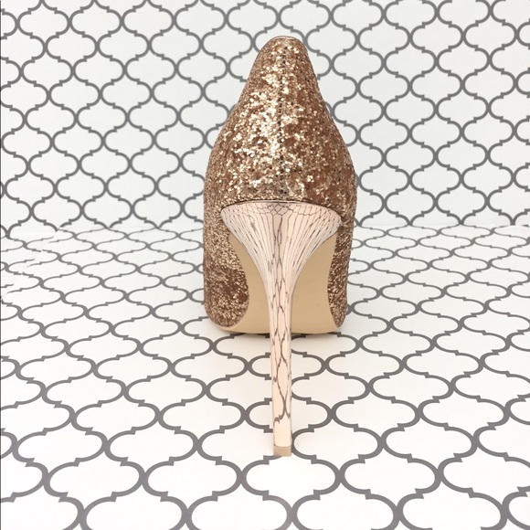 ✨HP✨💋Rose Gold Glitter Heels💋 - Picture 6 of 7